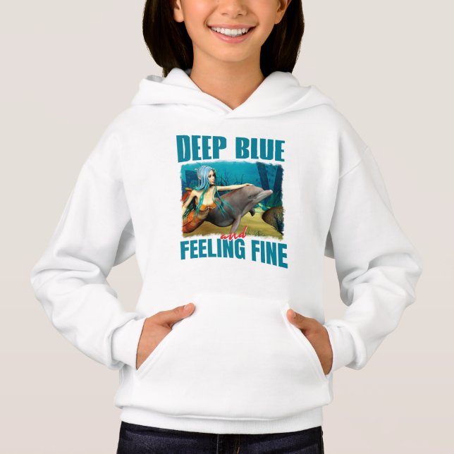 Deep Blue and Feeling Fine Mermaid and Dolphin (Front)