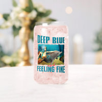 Deep Blue and Feeling Fine Mermaid Dolphin Art