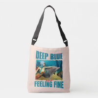 Deep Blue and Feeling Fine Mermaid Dolphin Art