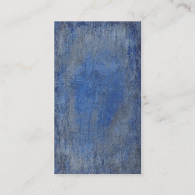 Deep Blue Bark Texture Business Card (Front)