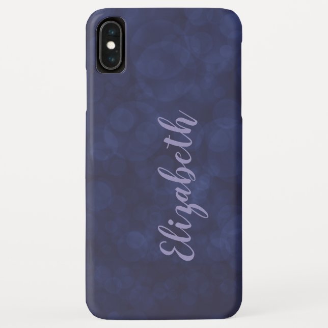 Deep Blue Bokeh Case-Mate iPhone XS Max Case (Back)