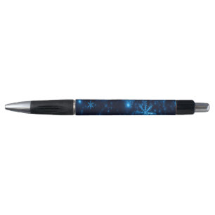 Deep Blue & Bright Snowflakes Emmy Pen