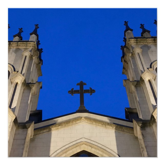 Deep blue cross poster (Front)