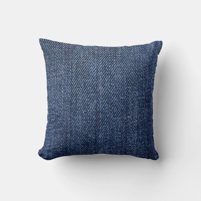 Deep Blue Denim Cushion (Front)