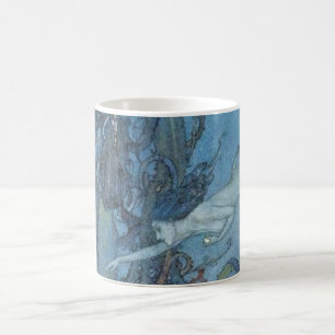 Deep Blue Dreams Vintage Mermaid Mug