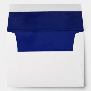 Deep Blue Faux Velvet Textured Lining A7 Envelopes