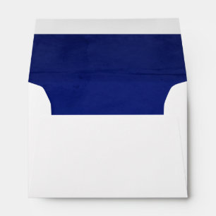 Deep Blue Faux Velvet Textured Look Lining A6 Envelope