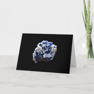 Deep Blue Fluorite Crystal Healing Energy Card