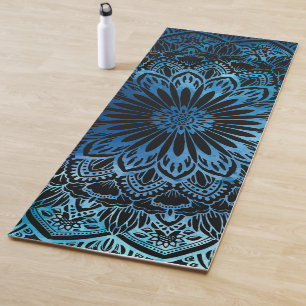Deep Blue Mandala Yoga Mat