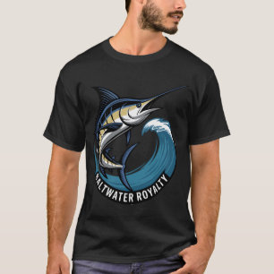 Deep Blue Marlin – Blue Marlin Surfing the Waves T-Shirt