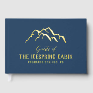 Deep Blue Mountain Tops Cabin Guest Book