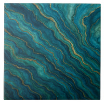 Deep Blue Ocean Agate