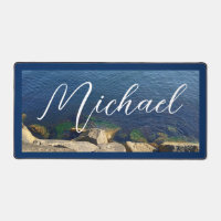 Deep Blue Ocean Photo Custom Name