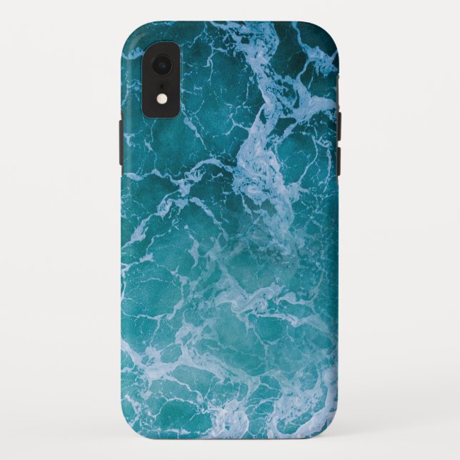 Deep Blue Ocean Waves Case-Mate iPhone Case (Back)