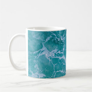 Deep Blue Ocean Waves Coffee Mug
