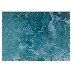 Deep Blue Ocean Waves Cutting Board