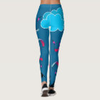 Deep Blue Paragliding Pixie Leggings