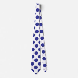 Deep Blue Polka Dots Tie