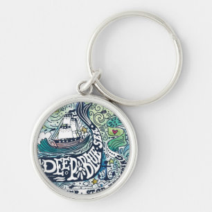 Deep Blue Sea  Never Stop Exploring Key Ring