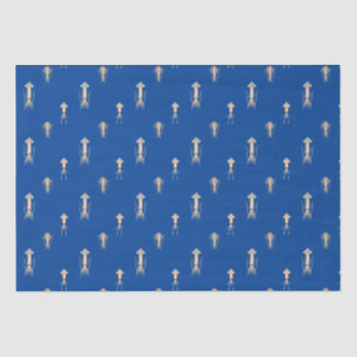 Deep Blue Sea Squid Pattern Tissue Paper