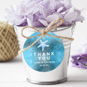 Deep Blue Sea Summer Wedding Favour Tags