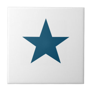 Deep Blue Star Tile