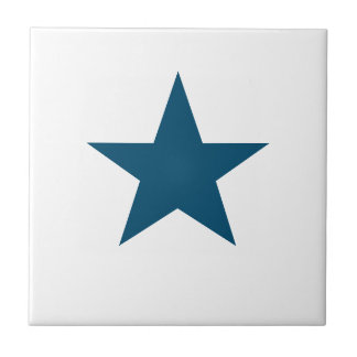 Deep Blue Star Tile