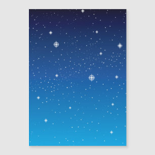 Deep Blue Starry Night Sky