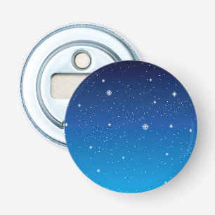 Deep Blue Starry Night Sky Bottle Opener