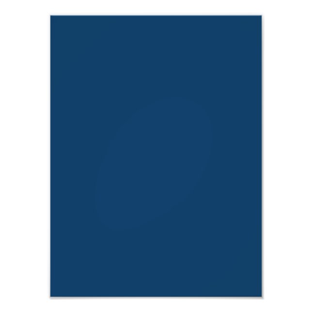 Deep Blue Steel Colour Trend Background Photo Print (Front)