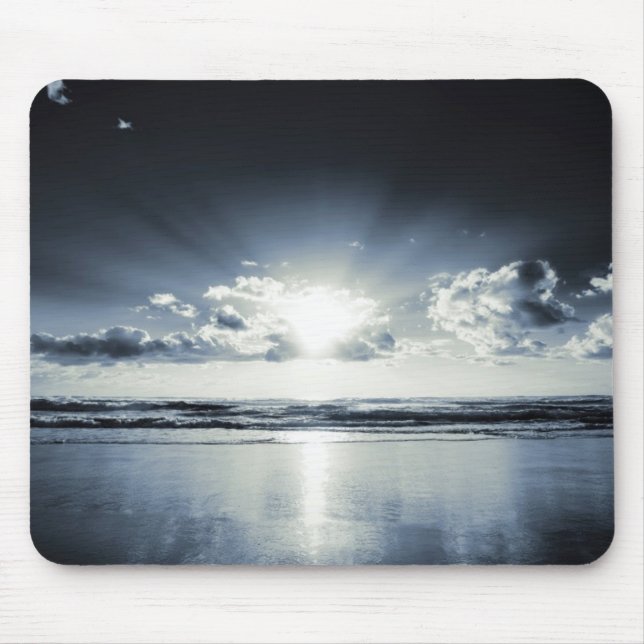 Deep Blue Sunrise Mouse Mat (Front)