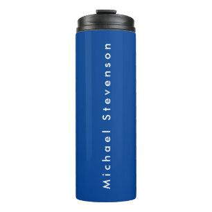 Deep Blue Trendy Modern Professional Thermal Tumbler