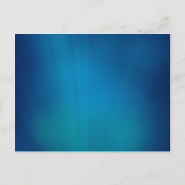 Deep Blue Underwater Glow Postcard (Front)