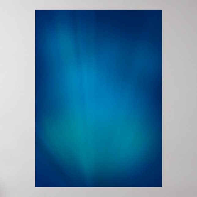 Deep Blue Underwater Glow Poster (Front)