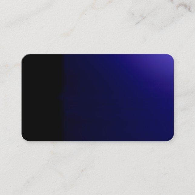 Deep Blue Unusual Visual Identifiers Biz Card (Front)