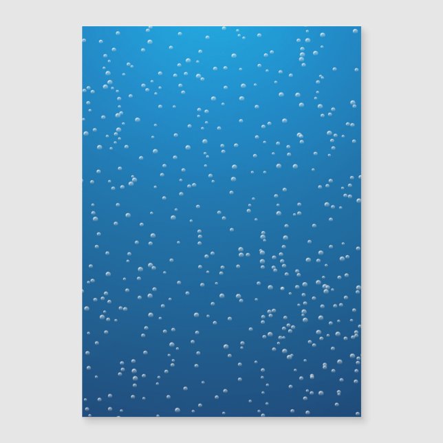 Deep Blue Water and Tiny Bubbles (Front)