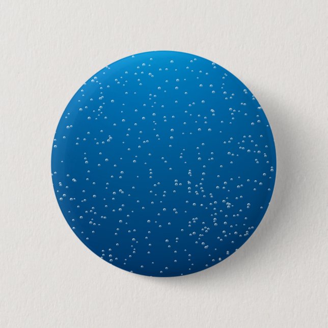 Deep Blue Water and TIny Bubbles 6 Cm Round Badge (Front)