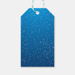 Deep Blue Water and Tiny Bubbles Gift Tags