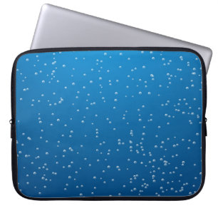 Deep Blue Water and Tiny Bubbles Laptop Sleeve