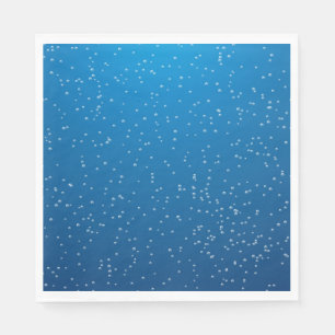 Deep Blue Water and Tiny Bubbles Napkin