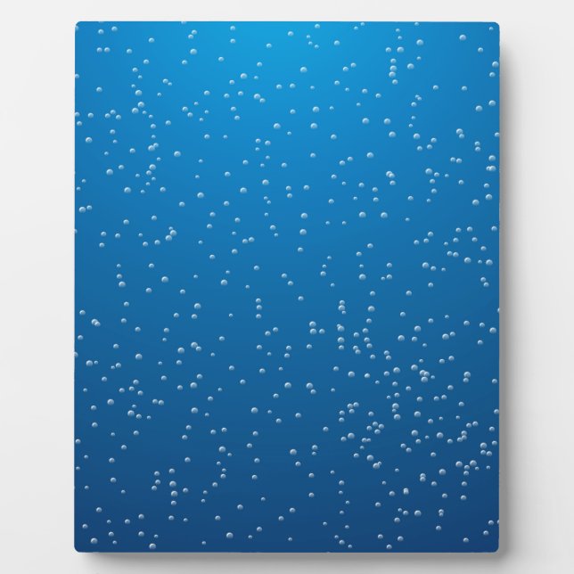 Deep Blue Water and TIny Bubbles Plaque (Front)