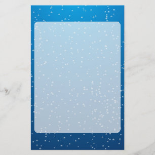 Deep Blue Water and TIny Bubbles Stationery