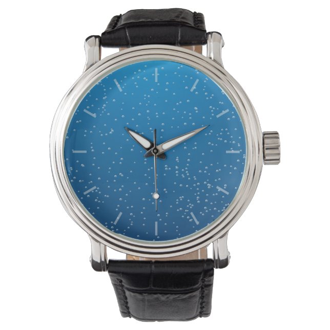 Deep Blue Water and Tiny Bubbles Watch (Front)