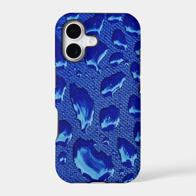 Deep Blue Water Droplets (Back)