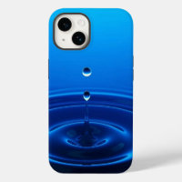 Deep Blue Water Ripple Drop Aesthetic