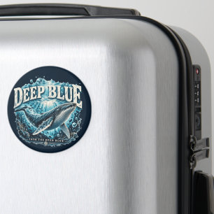DEEP BLUE Whale Ocean Adventure Magnet