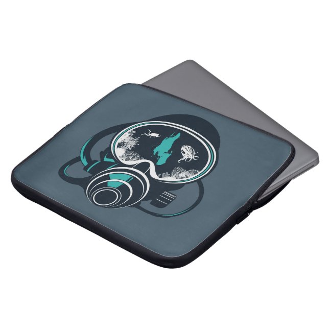 Deep Blue Zanzibar Diving Laptop Bag (Front Top)