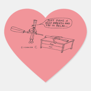 Deep Breath Heart Sticker