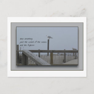 Deep Breathing Postcard
