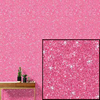 Deep Bright Pink Sparkle Wallpaper